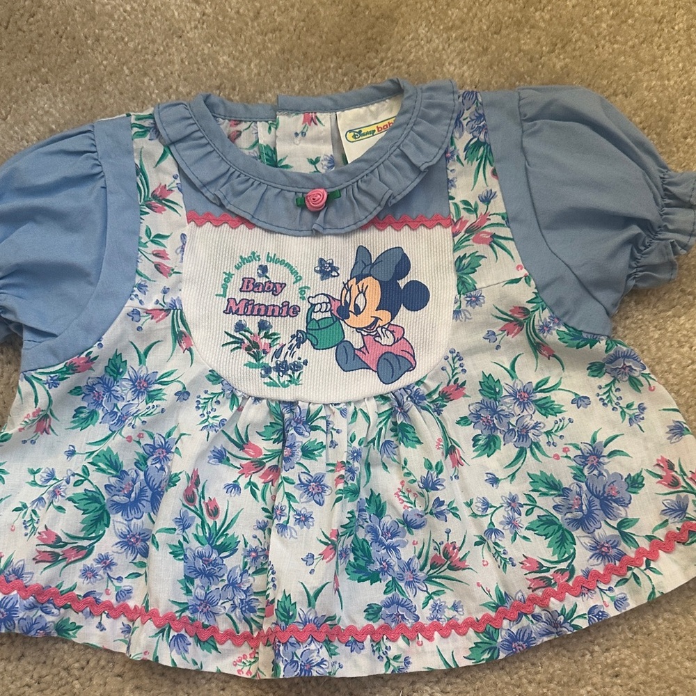 Disney Baby Minnie Blue Floral Dress